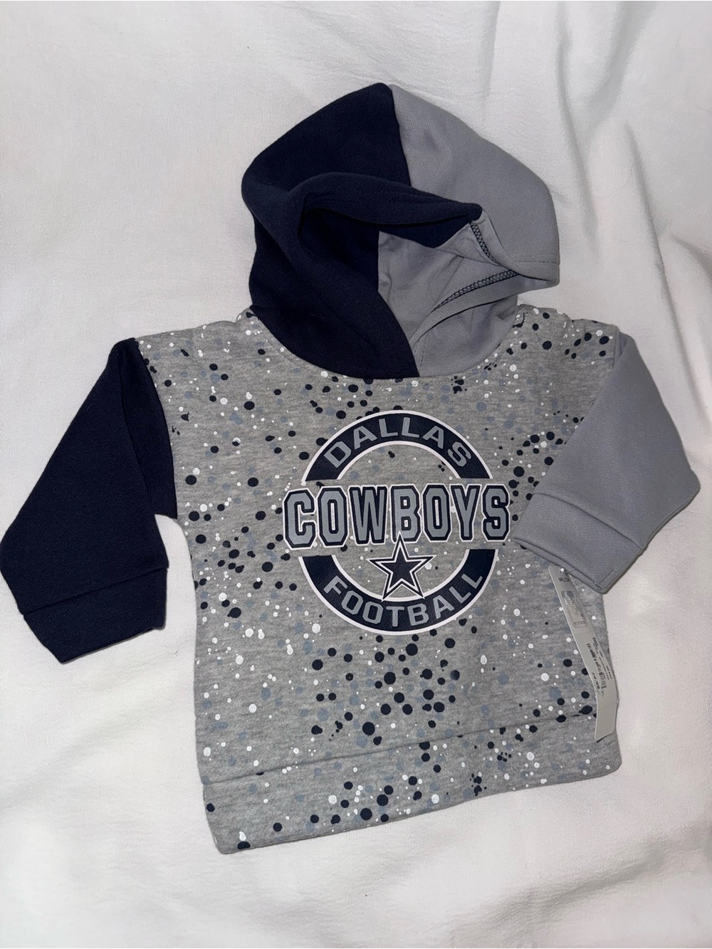 NWT NFL Dallas Cowboys Toddler Hoodie Gray & Navy Multiple Sizes Available